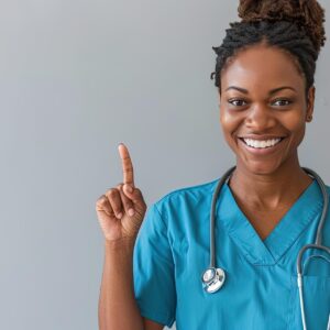 ai generated, nurse, medical, pointing finger, signaling, decision, choice, direction, health-8706804.jpg